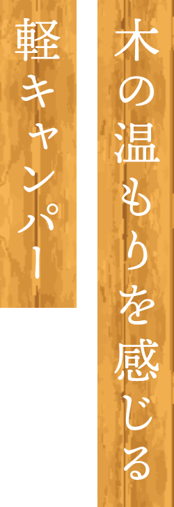 木の温もりを感じる軽キャンパー